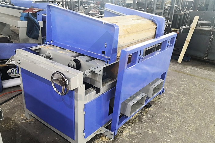 double slot pallet stringer notching machine