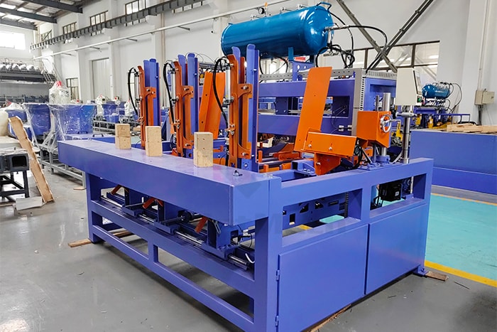 pallet legs nailing machine