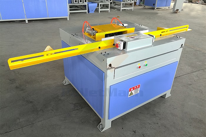 single slot pallet stringer notching machine