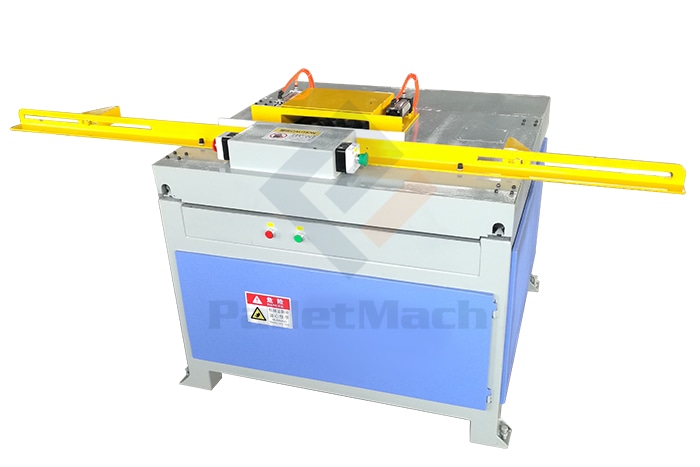 single slot pallet stringer notching machine